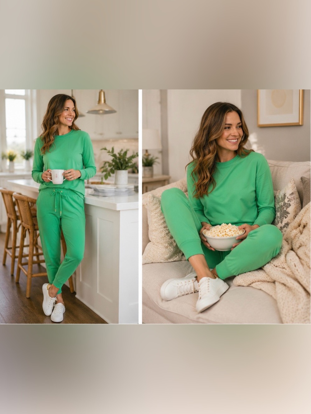 XL Kelly Green Women's Lounge VVGUV Drawstring Jogger Pants - SUPER SOFT!